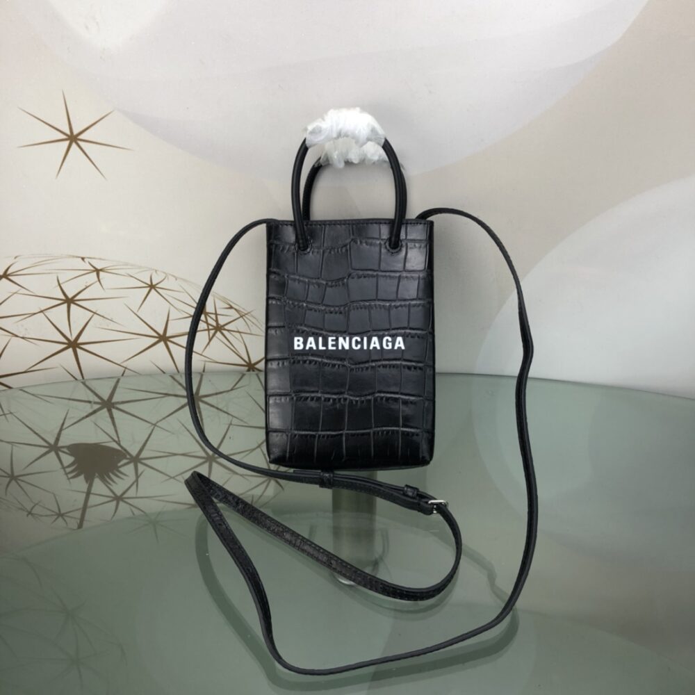 Balenciaga New member of the cowhide shopping bag family - mobile phone bag 👓