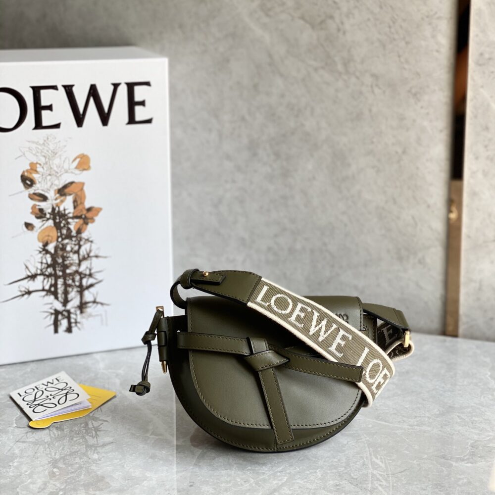 LOEWE Upgraded letter wide shoulder saddle bag